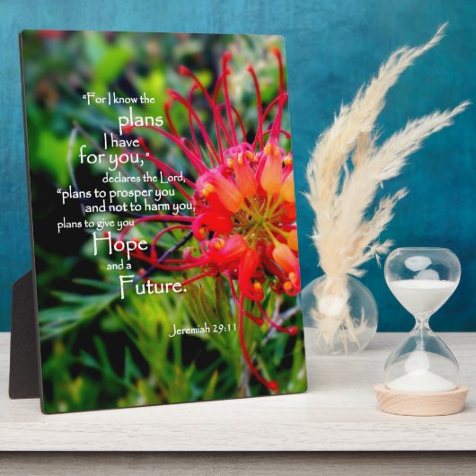 Jeremiah 29:11 A Hope and a Future Fotoplaat (Zijkant)