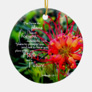 Jeremiah 29:11 A Hope and a Future Keramisch Ornament