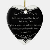 Jeremiah 29:11 Aangepaste Christelijke Gift Keramisch Ornament (Rechts)