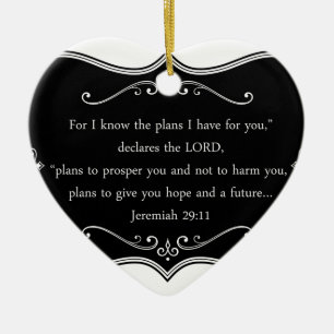 Jeremiah 29:11 Aangepaste Christelijke Gift Keramisch Ornament