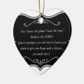 Jeremiah 29:11 Aangepaste Christelijke Gift Keramisch Ornament (Links)