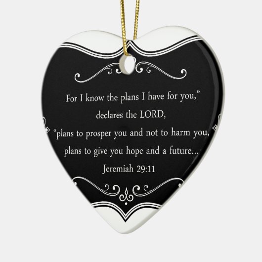 Jeremiah 29:11 Aangepaste Christelijke Gift Keramisch Ornament (Links)