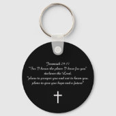 Jeremiah 29:11 Aangepaste Christelijke Gift Sleutelhanger (Voorkant)