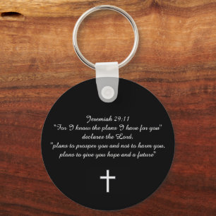 Jeremiah 29:11 Aangepaste Christelijke Gift Sleutelhanger