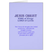 Jeremiah 29:11 Aanmoedigingskaart (Voorkant)