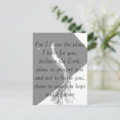 Jeremiah 29:11 Afstuderen Briefkaart (Staand voorkant)