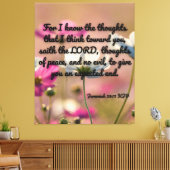 Jeremiah 29:11 Bijbelse KJV Pic Wall Art Canvas Afdruk (Insitu (Woonkamer))