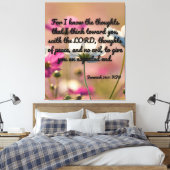 Jeremiah 29:11 Bijbelse KJV Pic Wall Art Canvas Afdruk (Insitu (Slaapkamer))