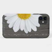 Jeremiah 29:11 Bijbelverse, Rustic Daisy Case-Mate iPhone Case (Achterkant (horizontaal))