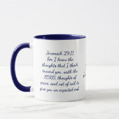 Jeremiah 29:11 Bijbelversie, 11 oz Coffee-Mok Mok (Links)