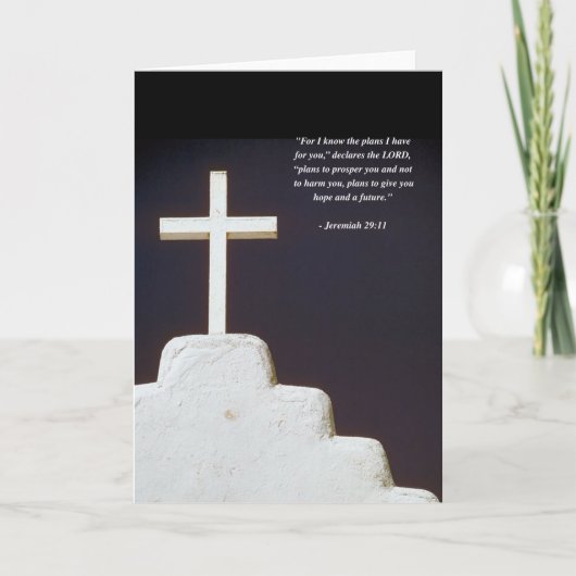 JEREMIAH 29:11 Bijbelversie Kaart (Voorkant)