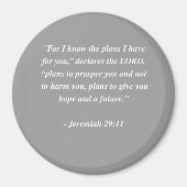 JEREMIAH 29:11 Bijbelversie Magneet (Voorkant)