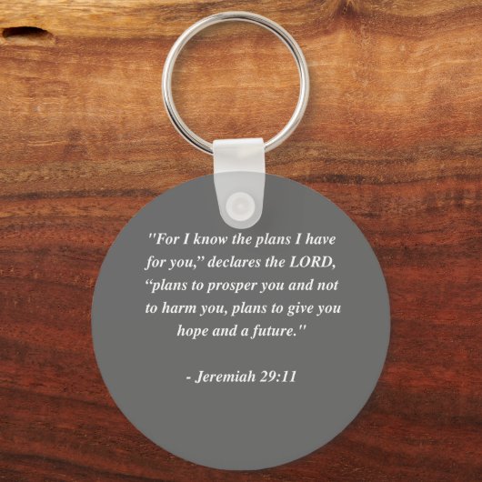 JEREMIAH 29:11 Bijbelversie Sleutelhanger (Voorkant)