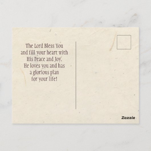 Jeremiah 29:11 Bijbelversie, voor speciaal Afstude Briefkaart (Achterkant)