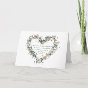 Jeremiah, 29:11: Bloemkaart Kaart