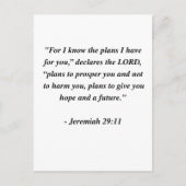 JEREMIAH 29:11 BRIEFKAART (Voorkant)