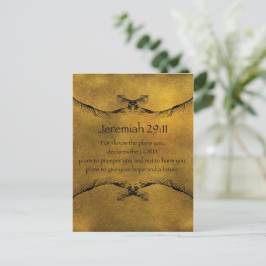 Jeremiah 29:11 briefkaart (Staand voorkant)