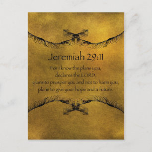 Jeremiah 29:11 briefkaart