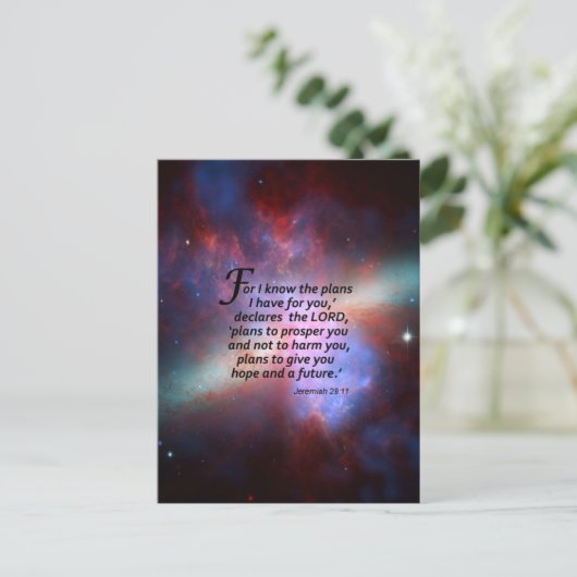 Jeremiah 29:11 briefkaart (Staand voorkant)