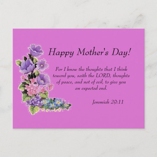 Jeremiah 29:11 briefkaart (Voorkant)