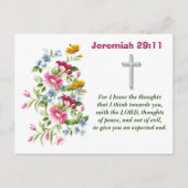Jeremiah 29:11 briefkaart (Voorkant)