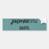 Jeremiah 29:11 bumpersticker (Voorkant)