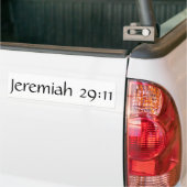Jeremiah 29:11 bumpersticker (Op Truck)
