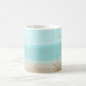 Jeremiah 29:11 Christelijk Bijbelvers Aqua Beach Koffiemok (Center)