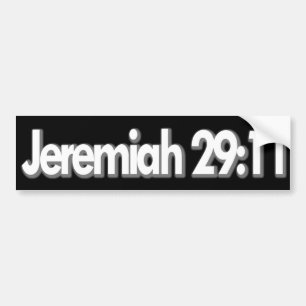 Jeremiah 29:11 Christelijk Bumpersticker