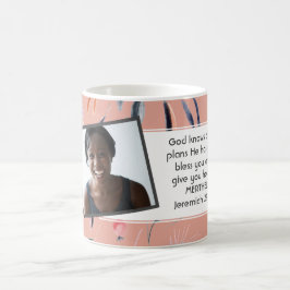 JEREMIAH 29:11 Christelijke fotosjabloon PINK Koffiemok