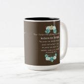 Jeremiah 29:11 Citaat Tweekleurige Koffiemok (Voorkant rechts)