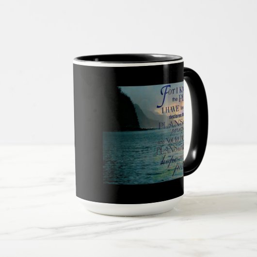 Jeremiah 29:11 Coffee Mok (Voorkant rechts)