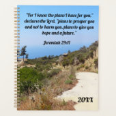 Jeremiah 29:11 Custom Bible Verse Dirt Road Planner (Voorkant)