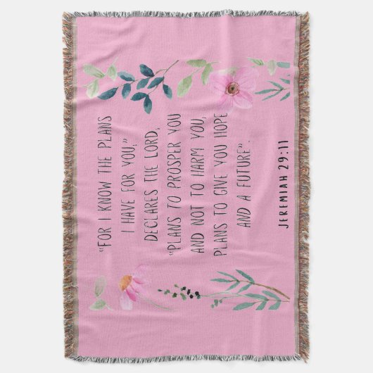 Jeremiah 29:11  deken (Voorkant Verticaal)