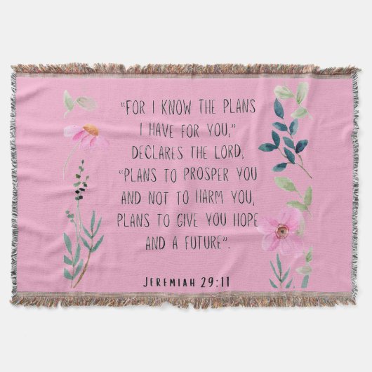 Jeremiah 29:11 deken (Voorkant)