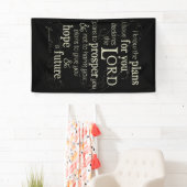 Jeremiah 29:11 Enmoeging Bible Verse Spandoek (Insitu)