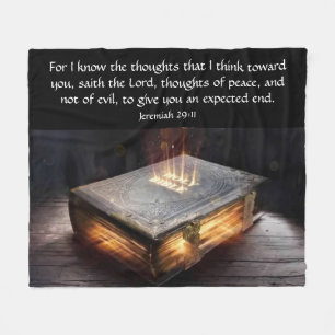 Jeremiah 29:11 fleece deken