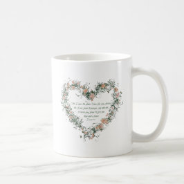 Jeremiah 29:11 Floral Heart mok
