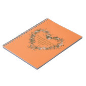 Jeremiah 29:11 Flower Heart Spiral Photo Notebook Notitieboek (Linkerzijde)