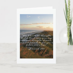 Jeremiah 29:11 Folding Notecard Notitiekaartje