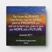 JEREMIAH 29:11 FOTOPLAAT (Voorkant)