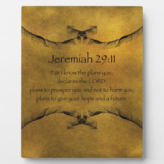 Jeremiah 29:11 fotoplaat (Voorkant)