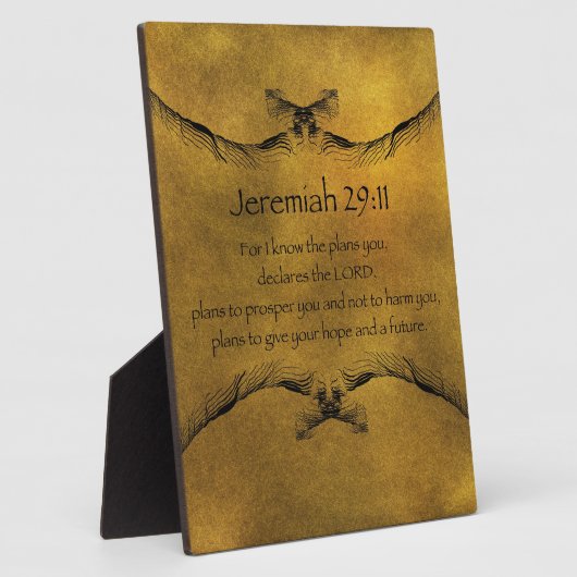 Jeremiah 29:11 fotoplaat (Zijkant)