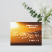 Jeremiah 29:11 Gefeliciteerd Afstuderen Briefkaart (Staand voorkant)