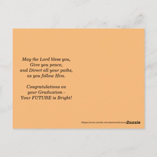 Jeremiah 29:11 Gefeliciteerd Afstuderen Briefkaart (Achterkant)