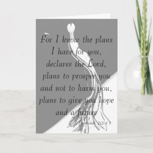 Jeremiah 29:11 Graduation Card Kaart