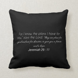 Jeremiah 29:11 het Sierkussen van de Manuscript