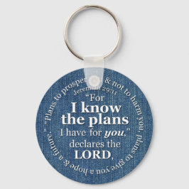 Jeremiah 29:11 Ik ken de plannen Bijbel Verse Deni Sleutelhanger