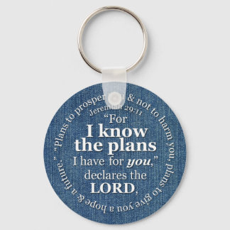 Jeremiah 29:11 Ik ken de plannen Bijbel Verse Deni Sleutelhanger