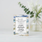 Jeremiah 29:11 Ik ken de plannen die ik heb Event  Visitekaartje (Staand voorkant)